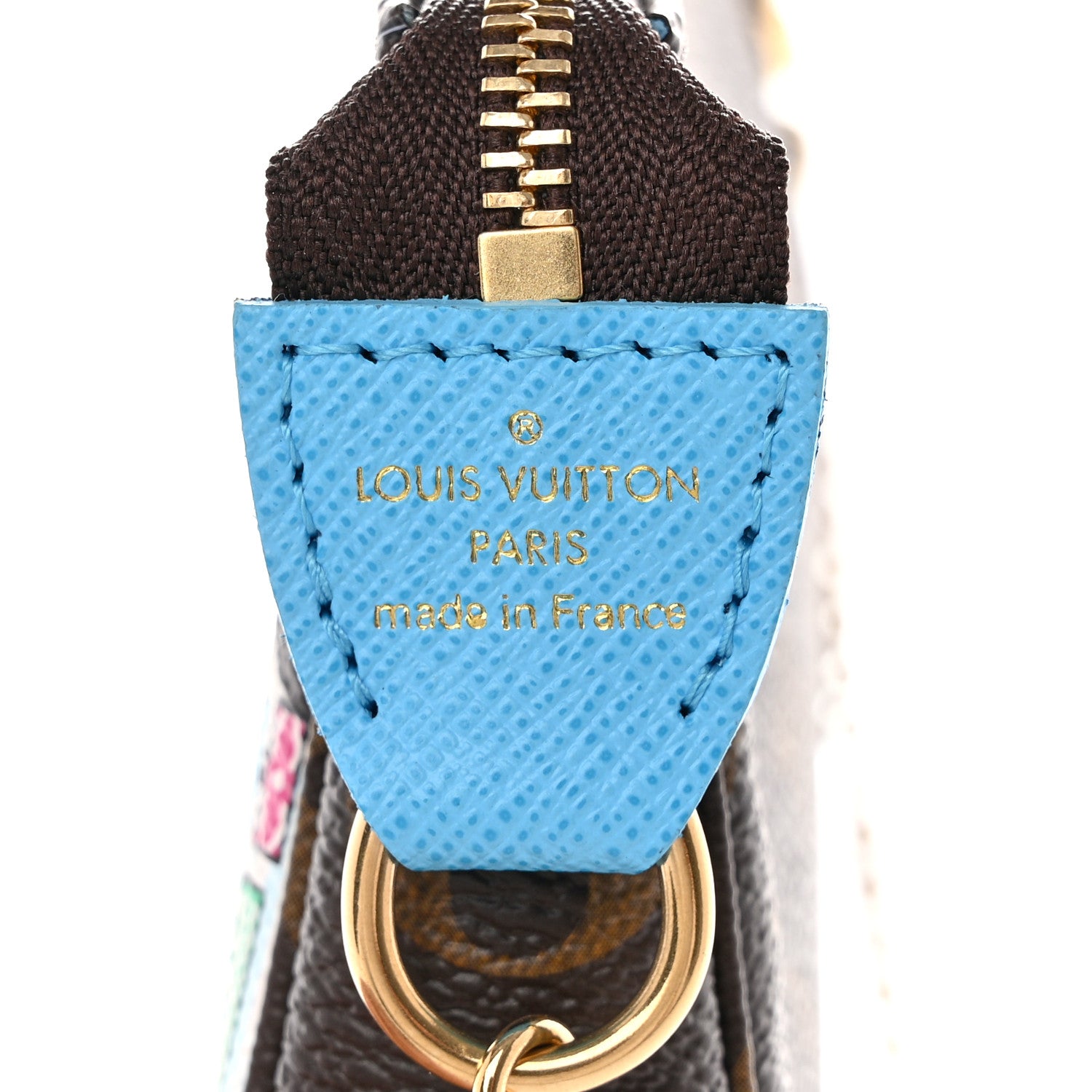Louis Vuitton Monogram 2022 Christmas Animation Toyko Mini Pochette Accessories Blue 6 of 10