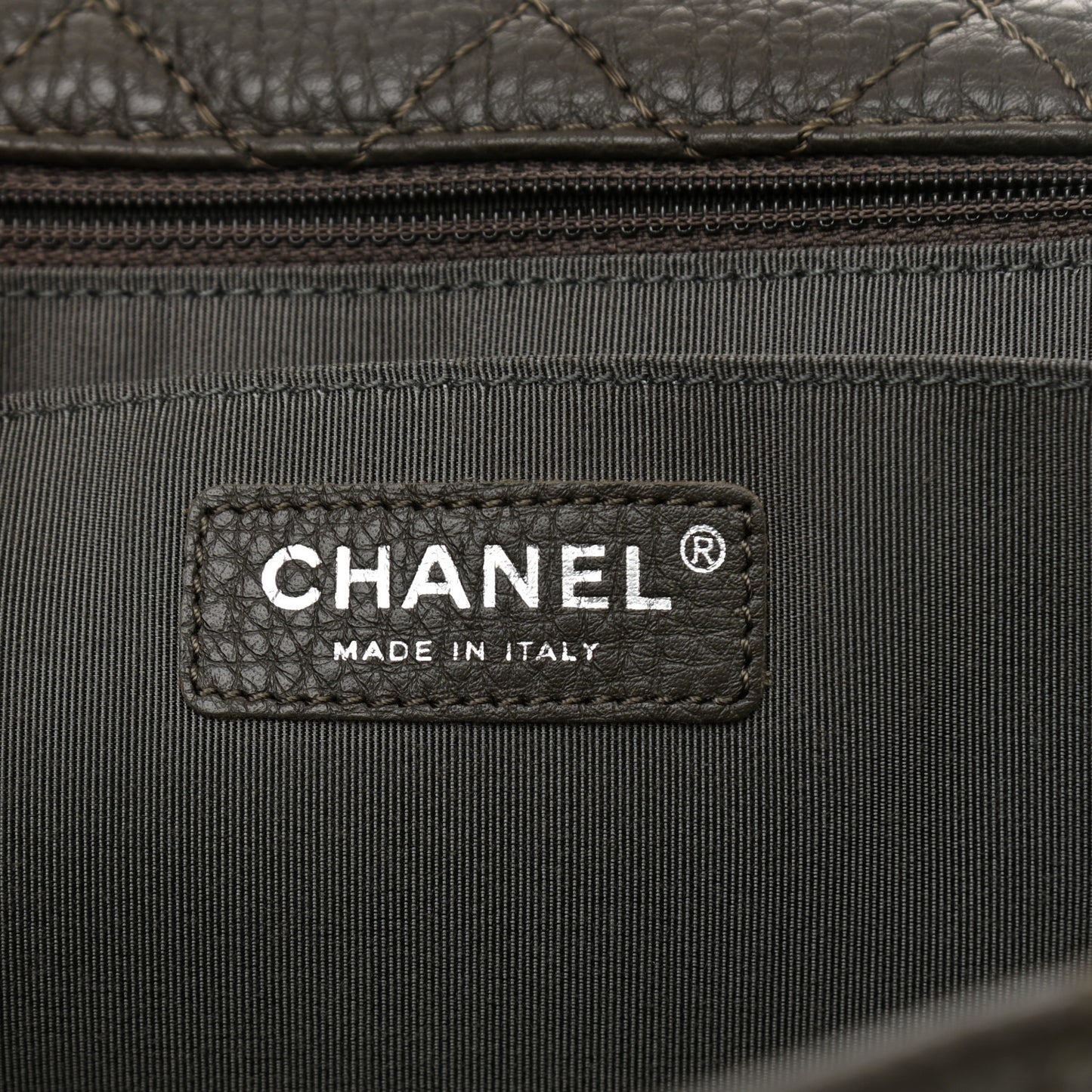 Calfskin Quilted Small XXL Travel Flap Bag Grey