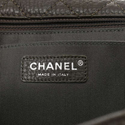 Chanel Calfskin Quilted Small XXL Travel Flap Bag Grey 6 of 8