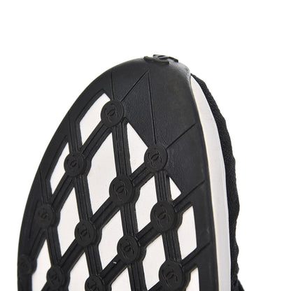 Chanel Fabric Logo Sneakers 39.5 Black 10 of 11