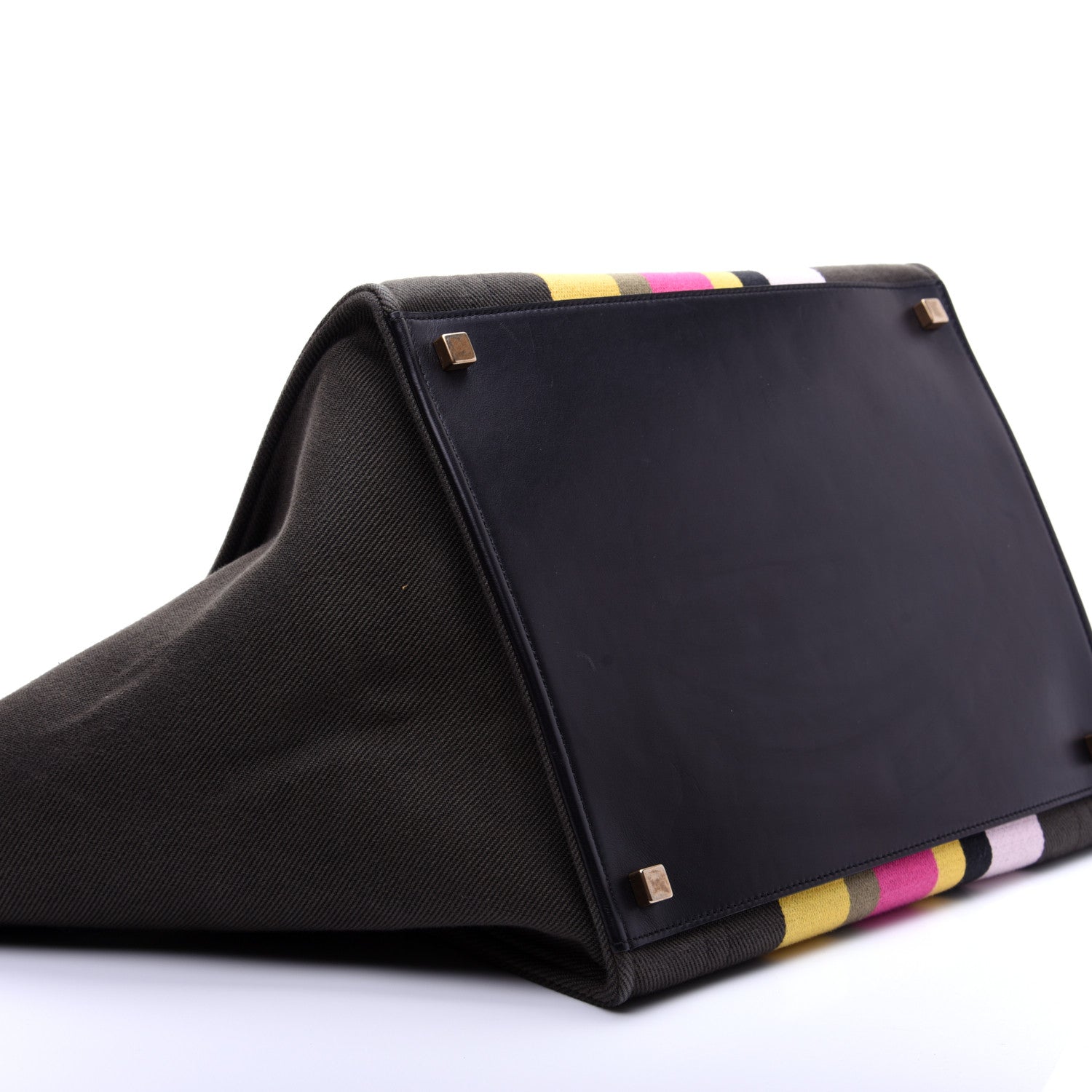 Celine Canvas Striped Medium Phantom Luggage Multicolor 6 of 11