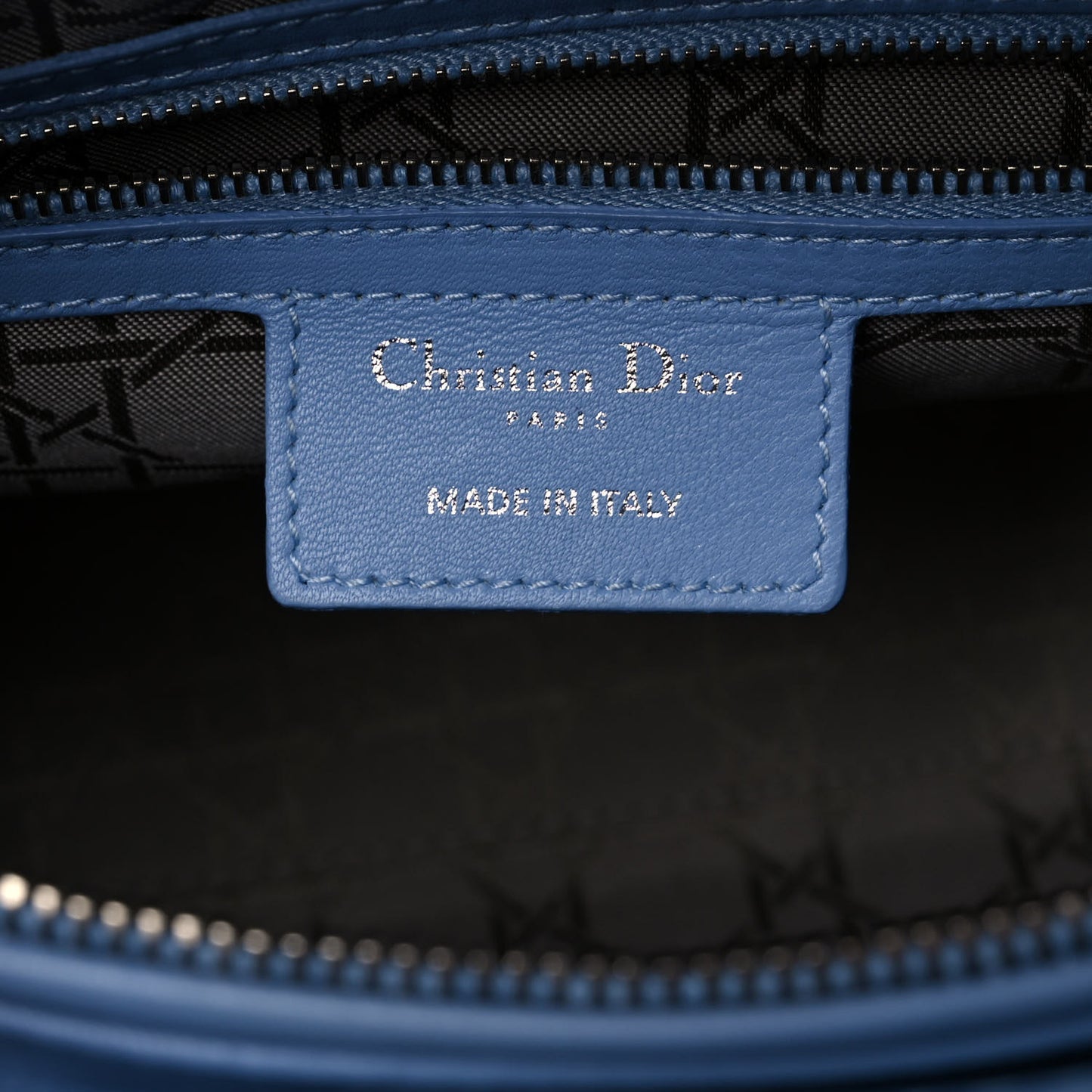 Lambskin Cannage Large Lady Dior Light Blue