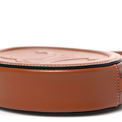 Celine Smooth Calfskin Cuir Small Triomphe Oval Crossbody Purse Tan 11 of 11
