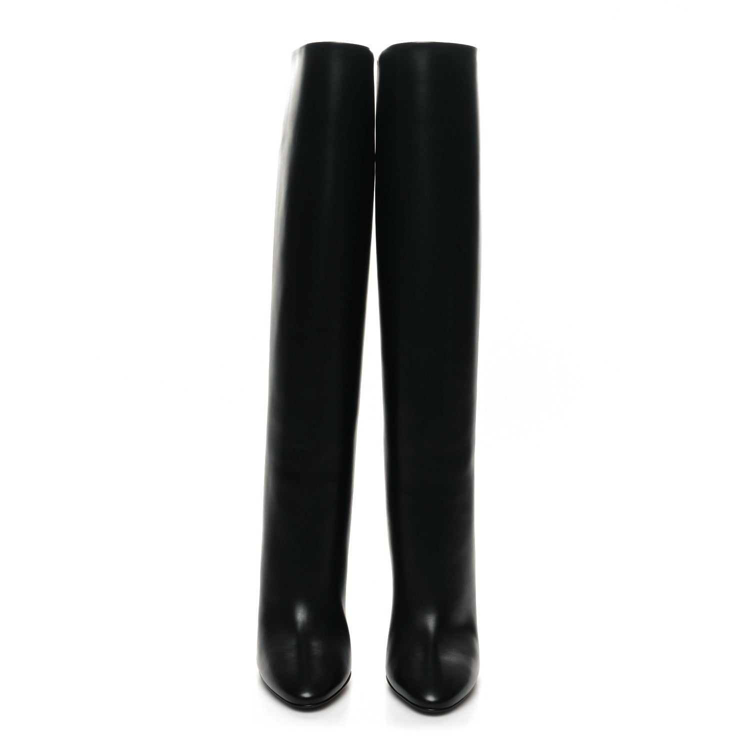Saint Laurent Vanity Softy Calfskin 68 Tube 110 Boots 36 Black 2 of 8