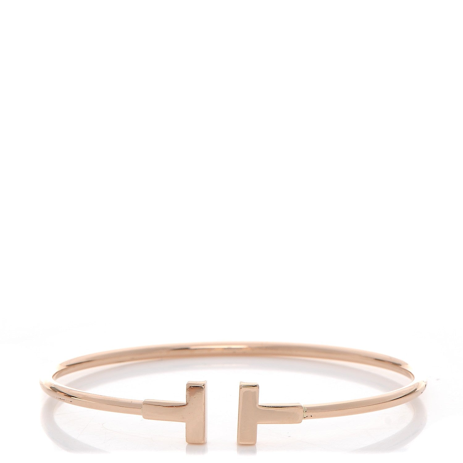 Tiffany 18K Yellow Gold T Wire Bracelet 1 of 4
