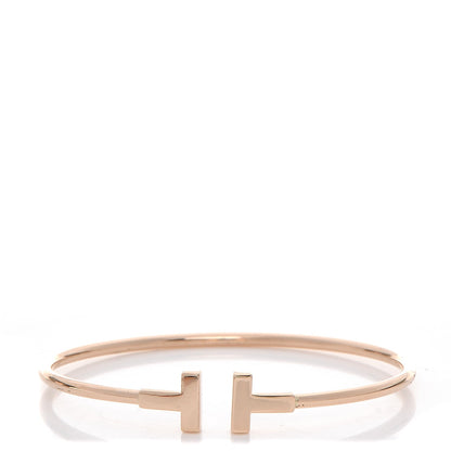Tiffany 18K Yellow Gold T Wire Bracelet 1 of 4