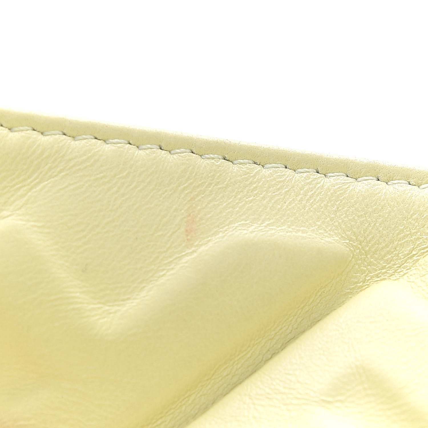 Fendi Nappa FF 1974 Embossed Large Baguette Banana 10 of 13