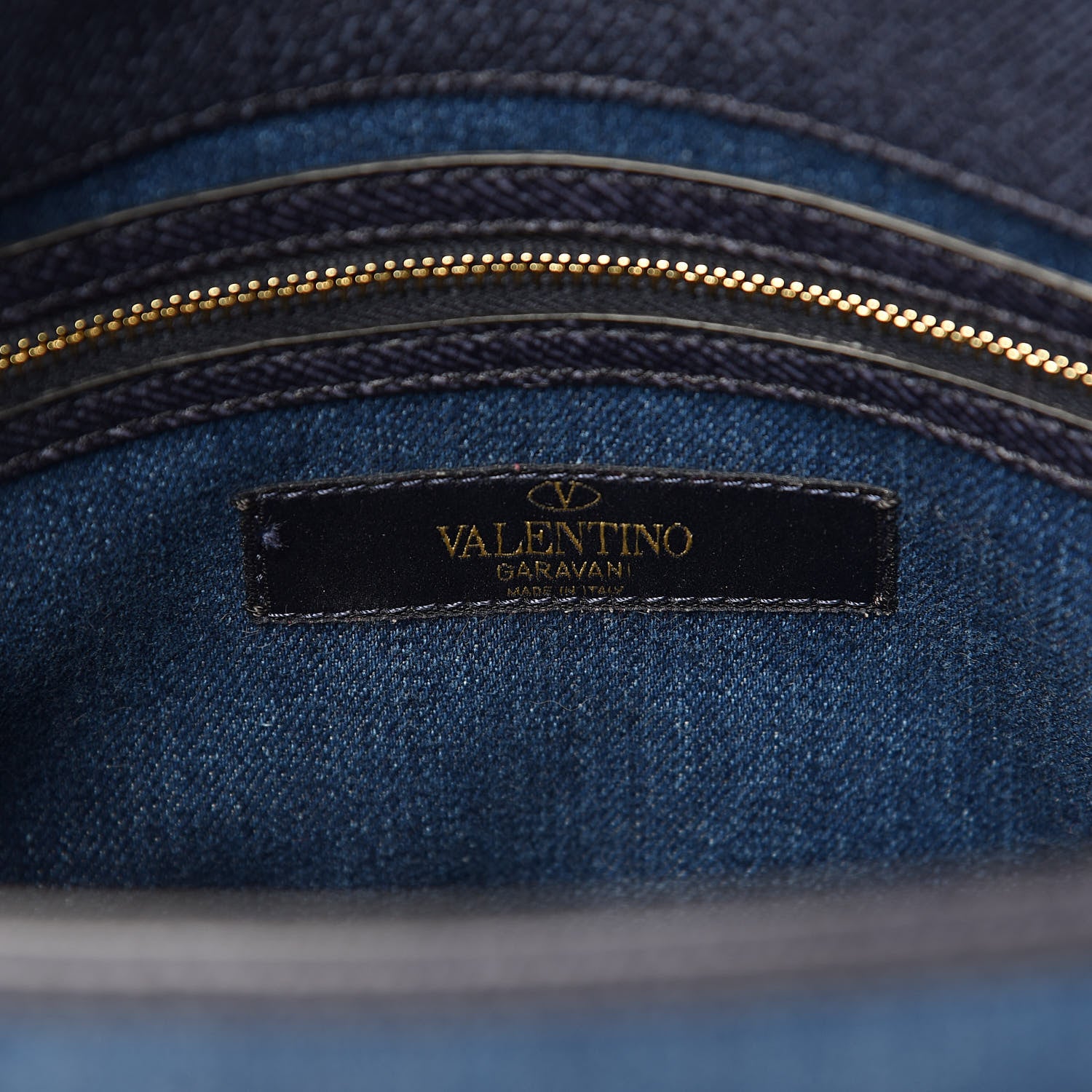 Valentino Garavani Denim Butterfly Embroidered My Rockstud Frame Bag Light Denim Multicolor 6 of 10