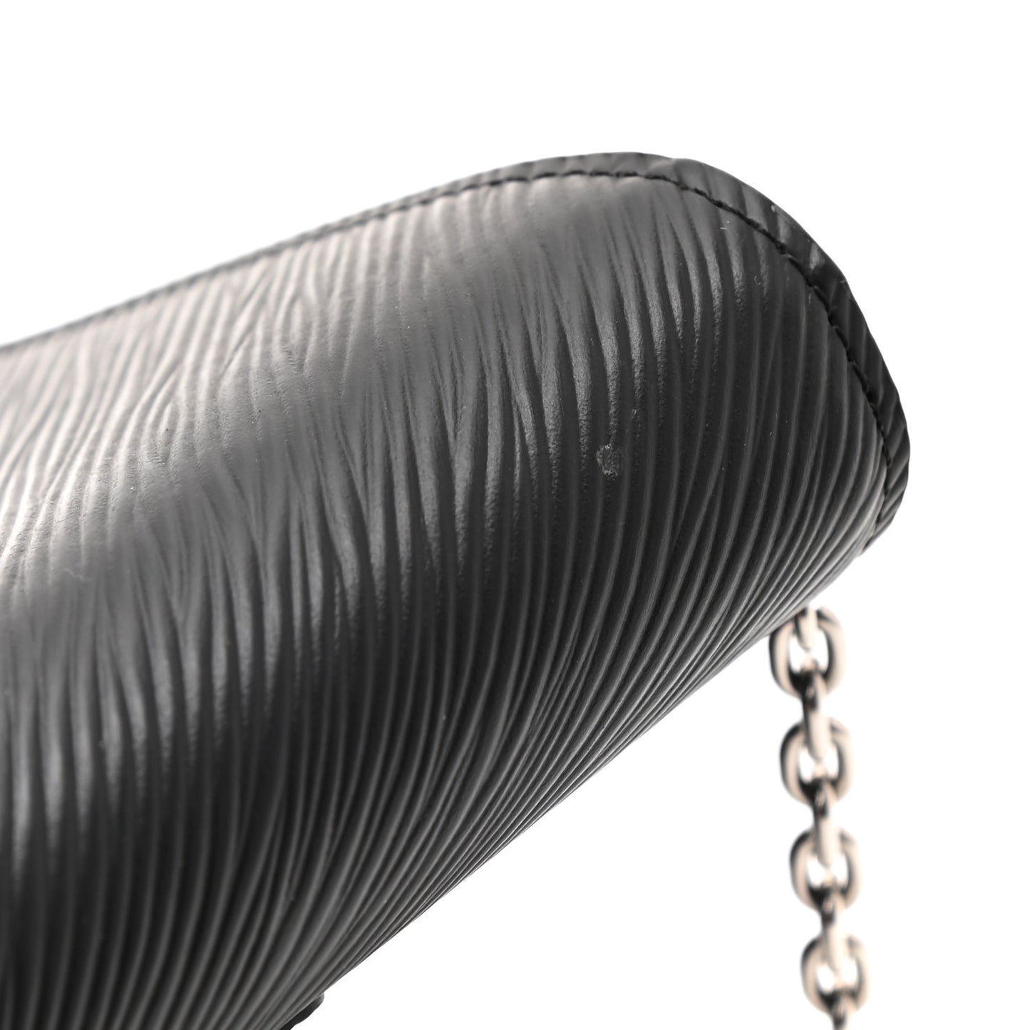 Epi Twist Belt Chain Wallet Black