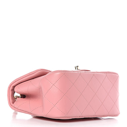 Chanel Lambskin Quilted Mini Square Flap Pink 4 of 11