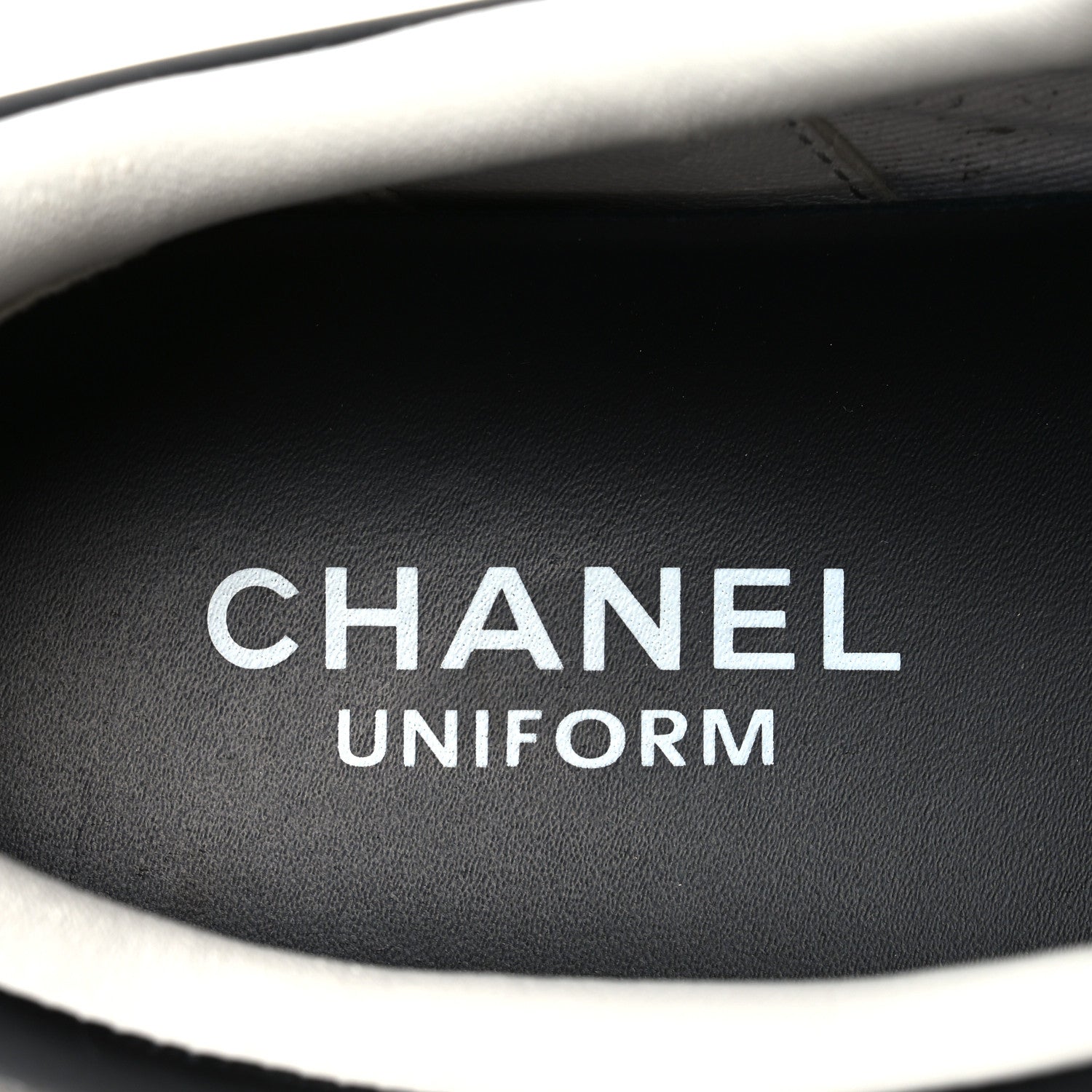 Chanel Calfskin CC Uniform Womens Sneakers 39 Black 7 of 8
