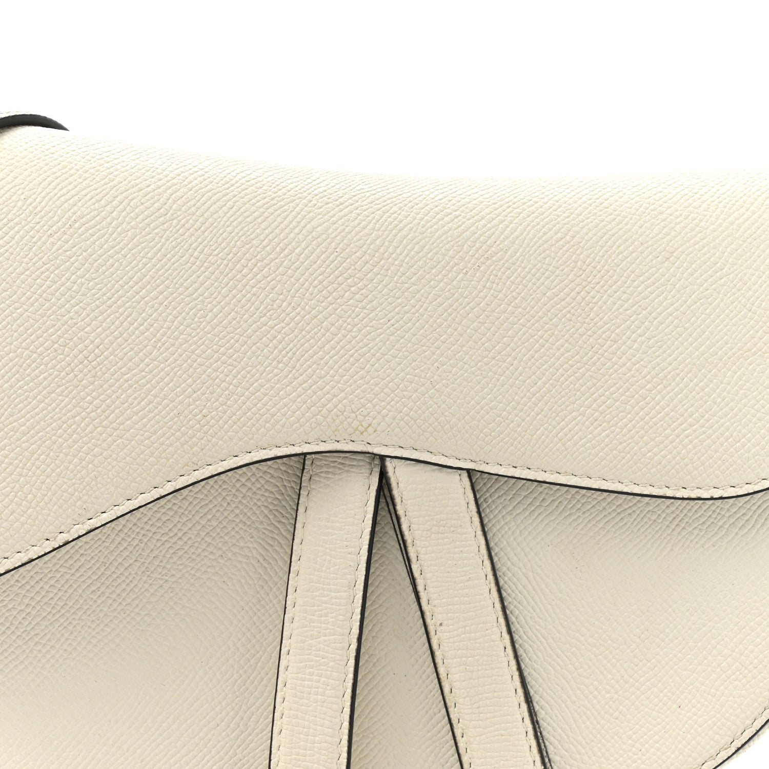 Christian Dior Grained Calfskin Saddle Bag With Strap Latte 17 of 17