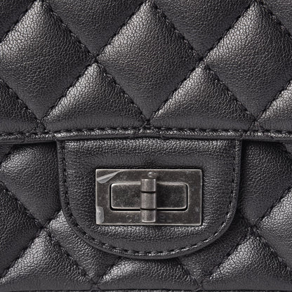 Chanel Sheepskin Quilted 2.55 Reissue Mini Flap Dark Grey 8 of 11
