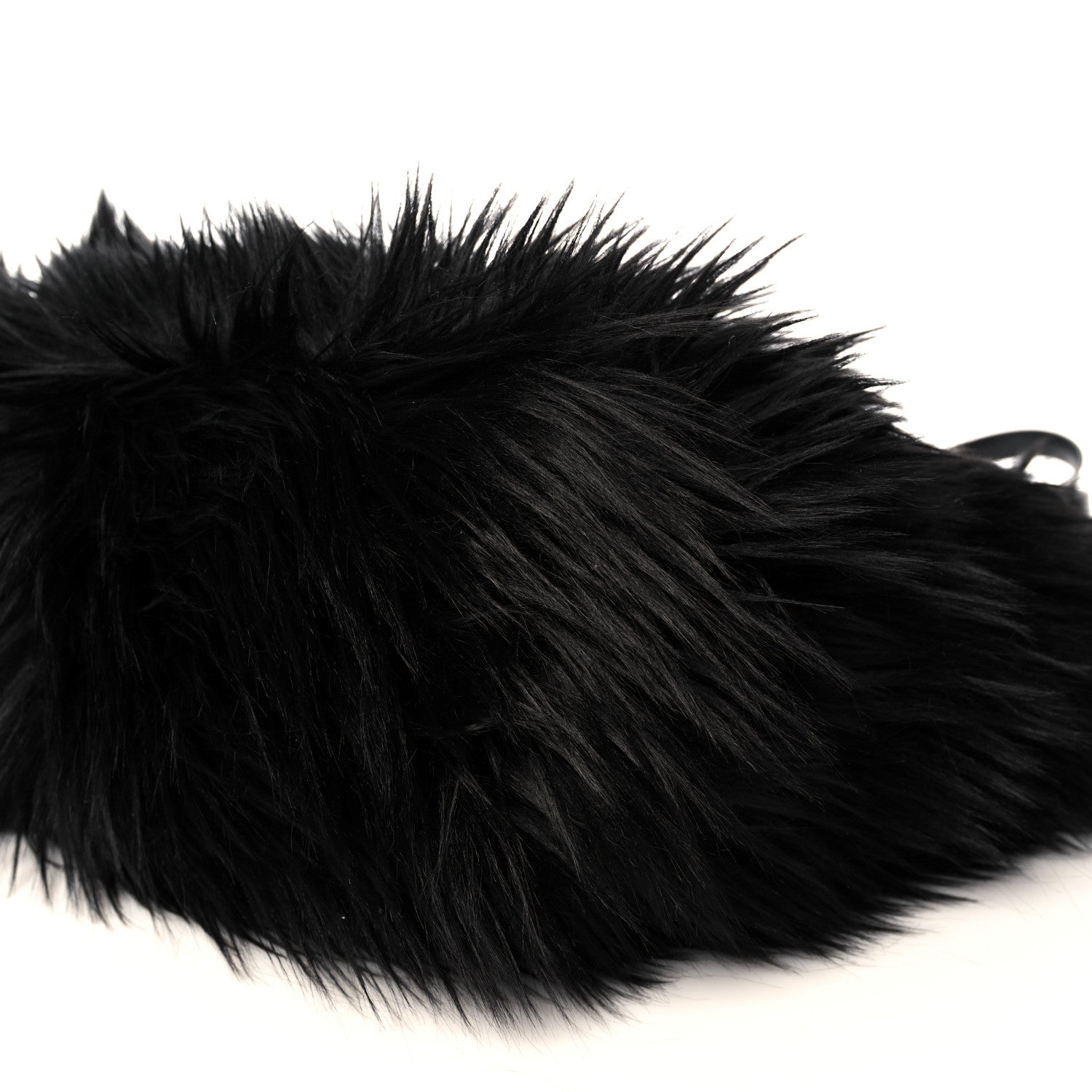 Prada Faux Fur Tote Black 9 of 9