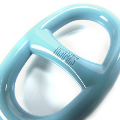 Hermes Lacquer Chain D Ancre Scarf Ring Turquoise 4 of 4