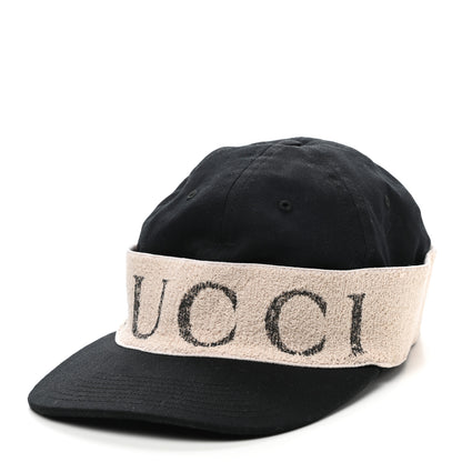 Gucci Gabardine Gucci Headband Baseball Hat M Black 1 of 10