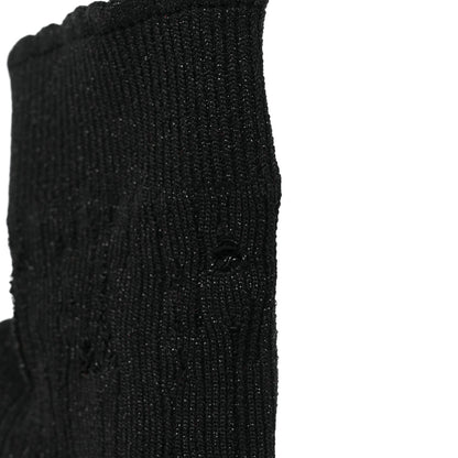Christian Louboutin Tricot Lurex Sandrine 80 Sock Ankle Boots 38 Black 12 of 12
