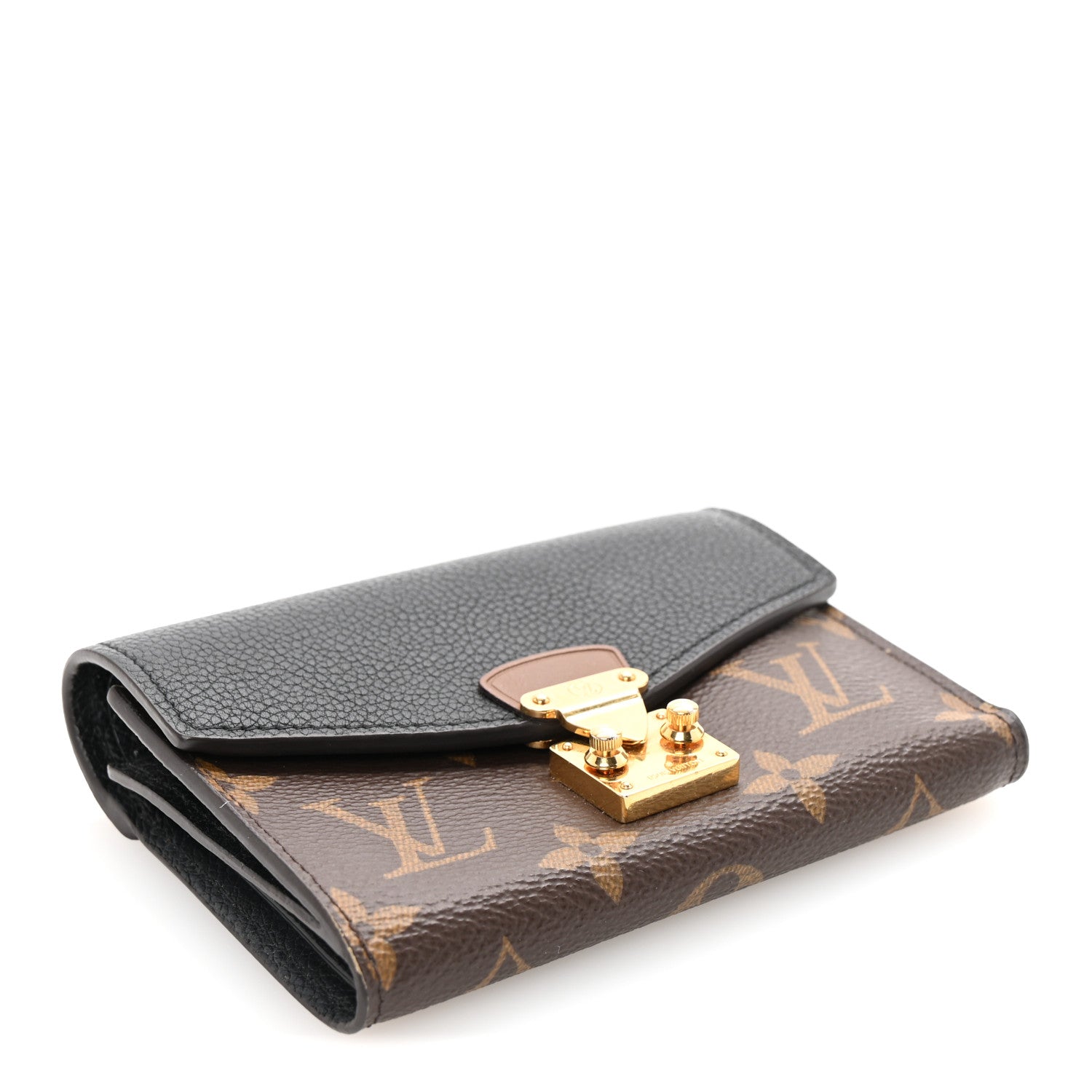 Louis Vuitton Monogram Pallas Compact Wallet NM Black 4 of 7