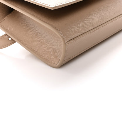 Saint Laurent Grain De Poudre Monogram Kate Belt Bag Dark Beige 8 of 9