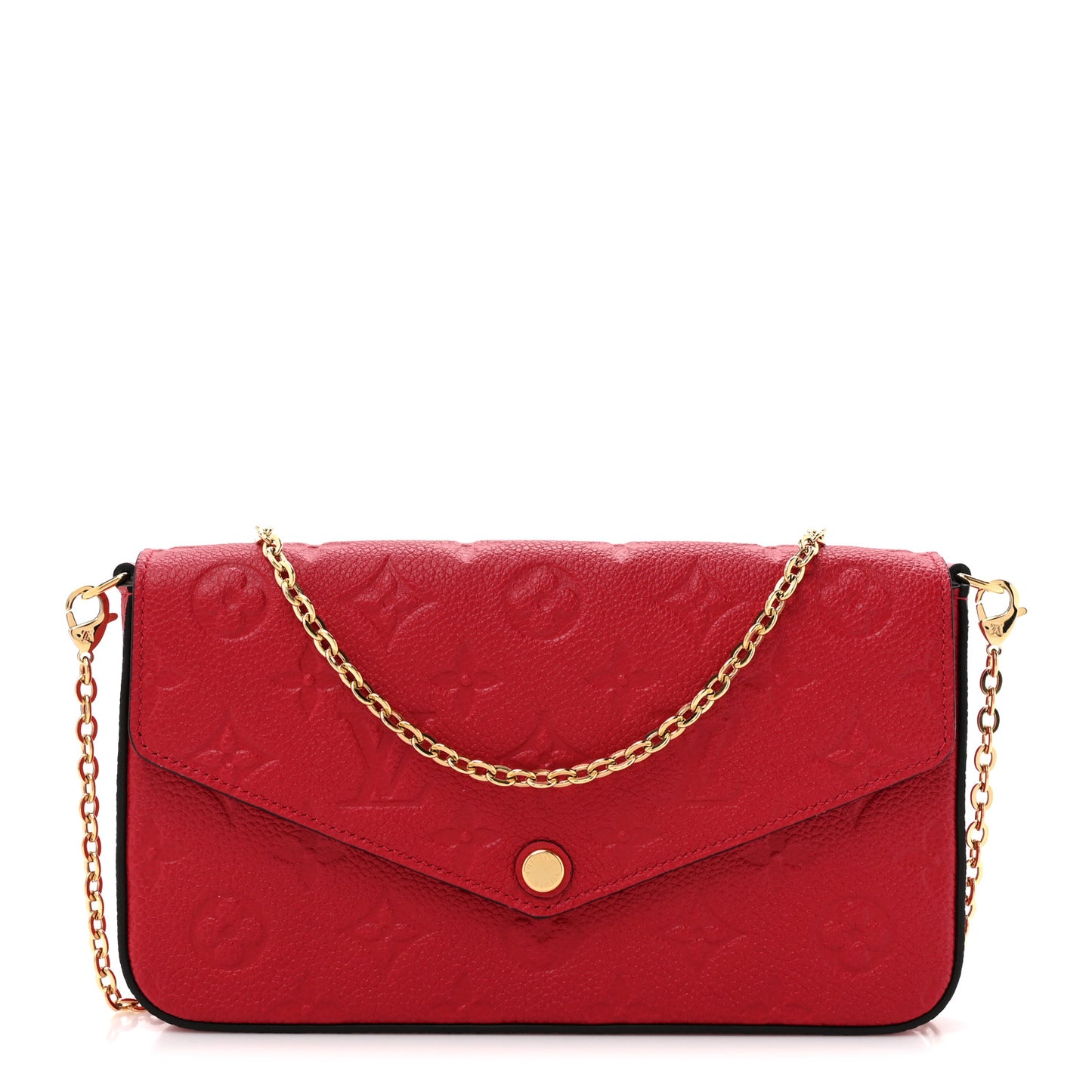 Empreinte Pochette Felicie Chain Wallet Scarlet