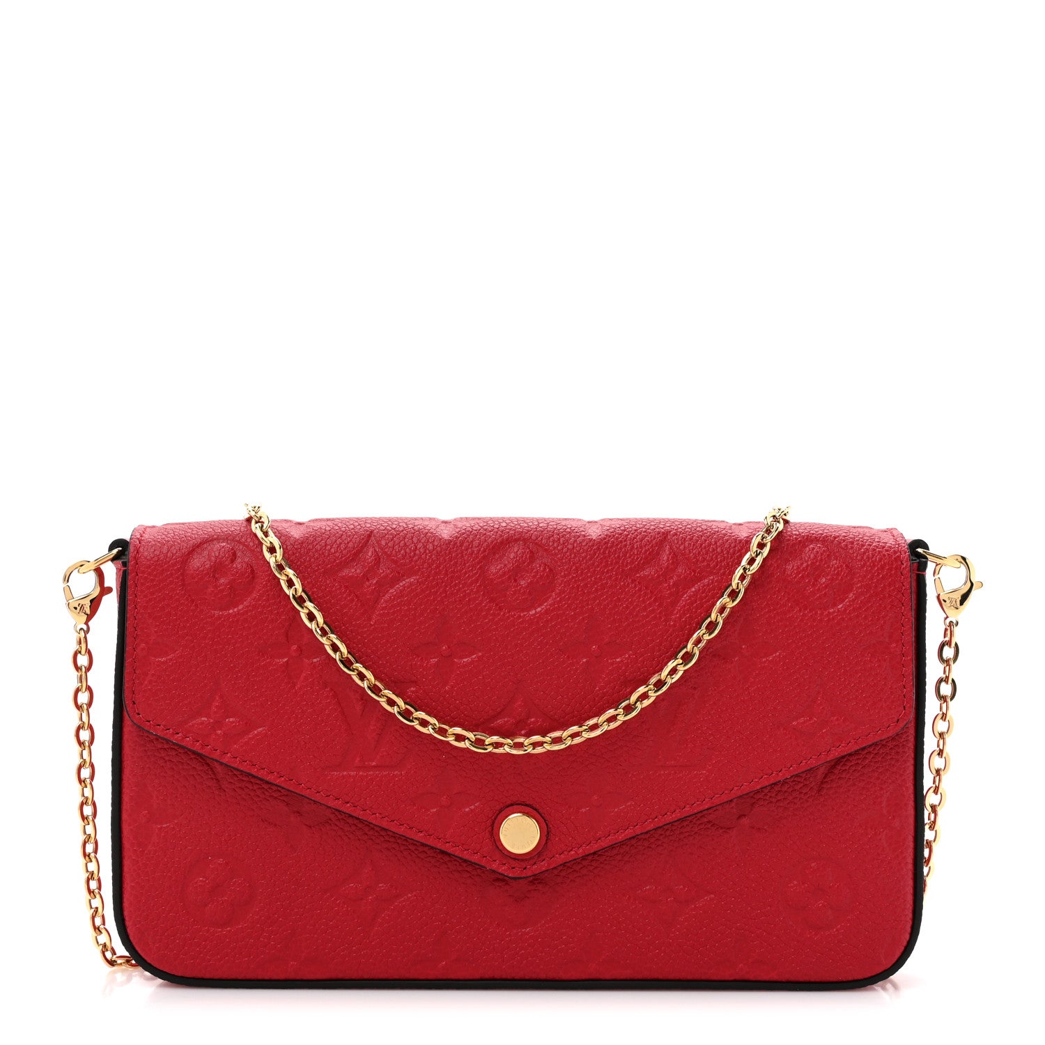 Louis Vuitton Empreinte Pochette Felicie Chain Wallet Scarlet 1 of 12