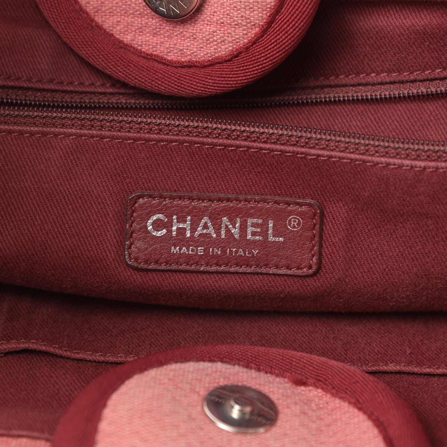 Chanel Canvas Medium Deauville Tote Red 6 of 19