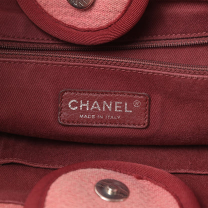 Chanel Canvas Medium Deauville Tote Red 6 of 19