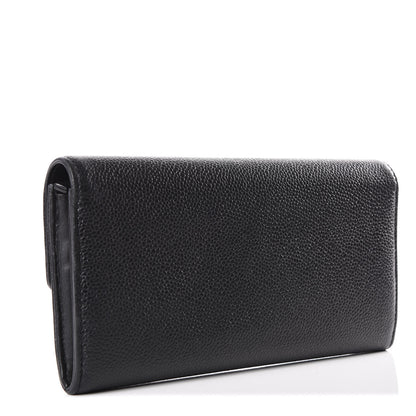 Chanel Caviar Timeless CC Large Gusset Flap Wallet Black 2 of 12