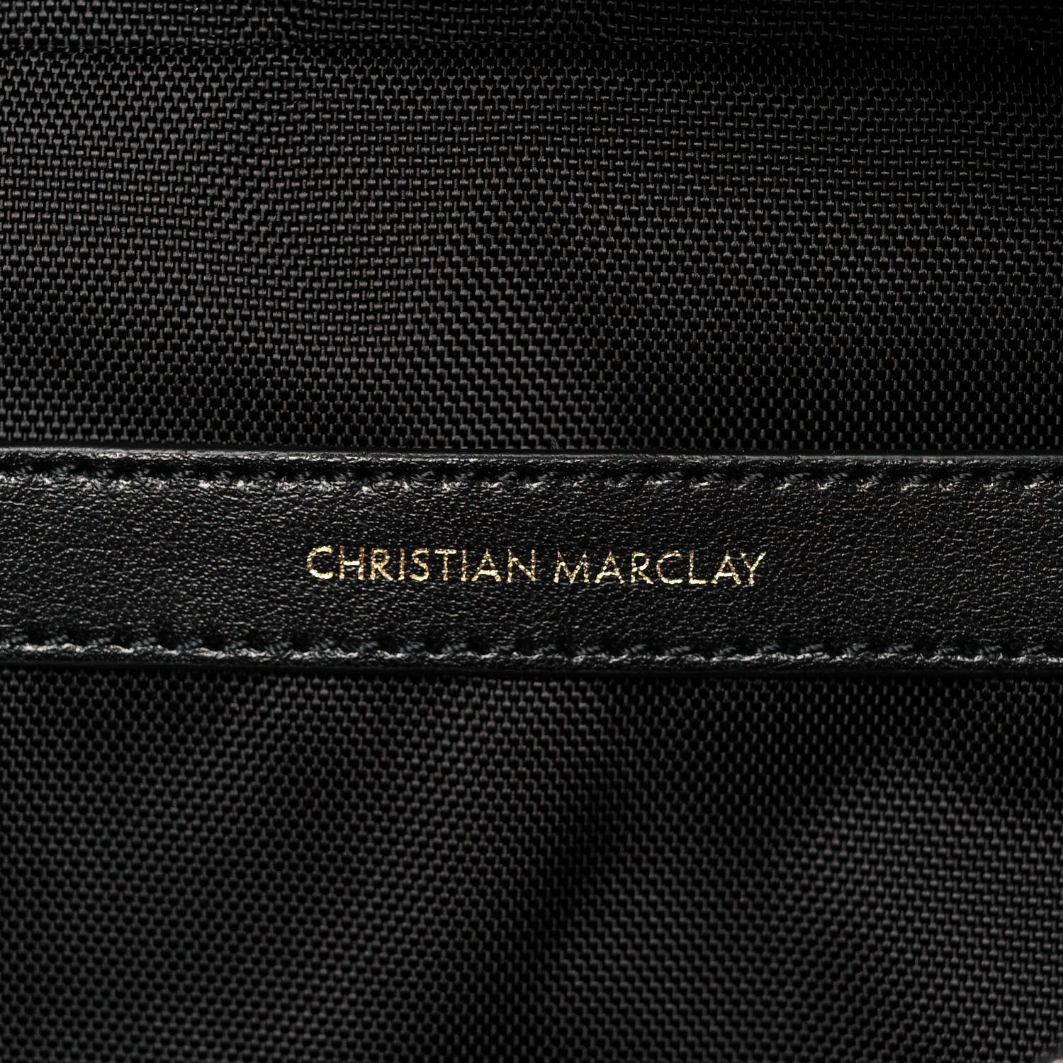 Celine x Christian Marclay Canvas Backpack White Black 6 of 10