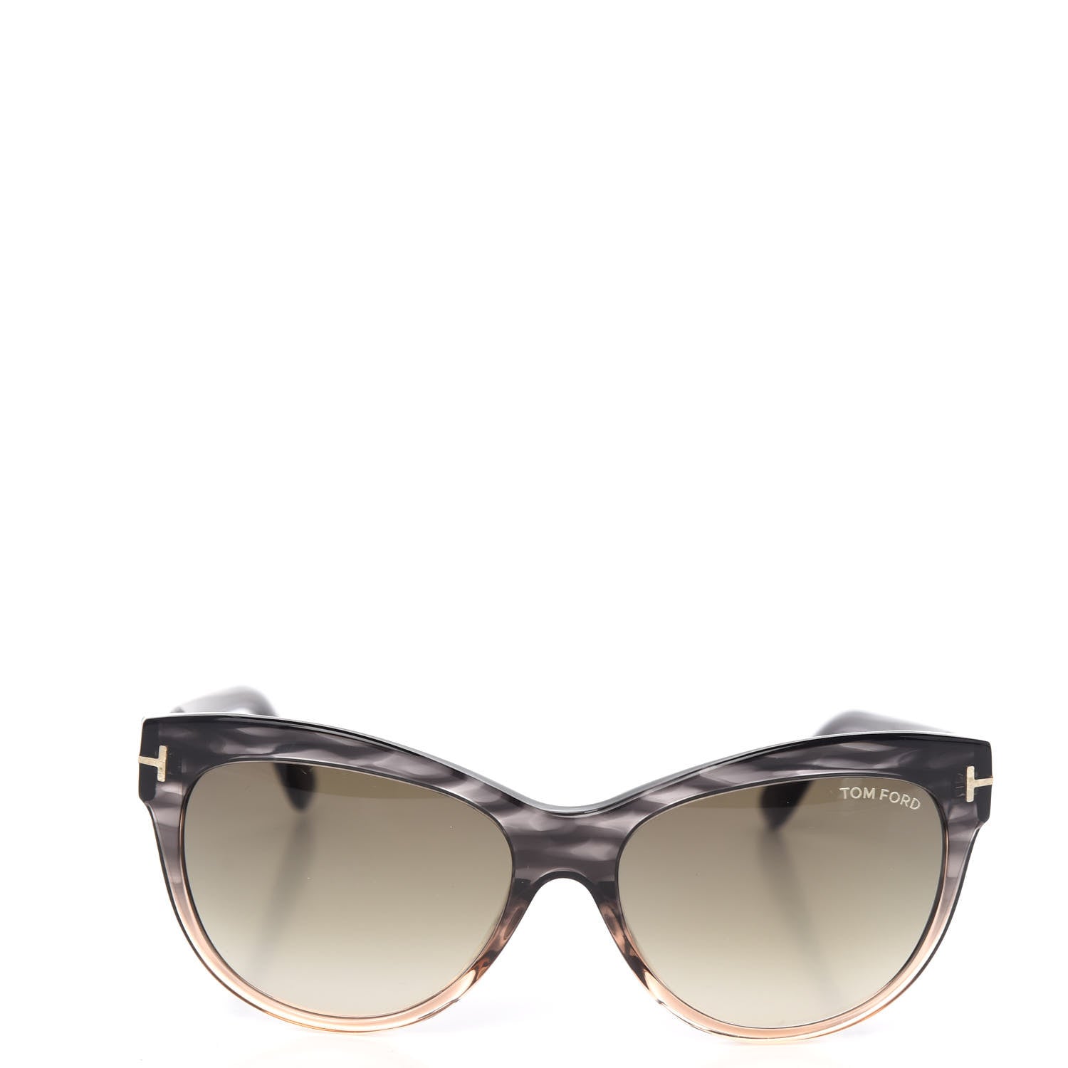 Tom Ford Lily Sunglasses TF430 Melange Grey Peach 2 of 7