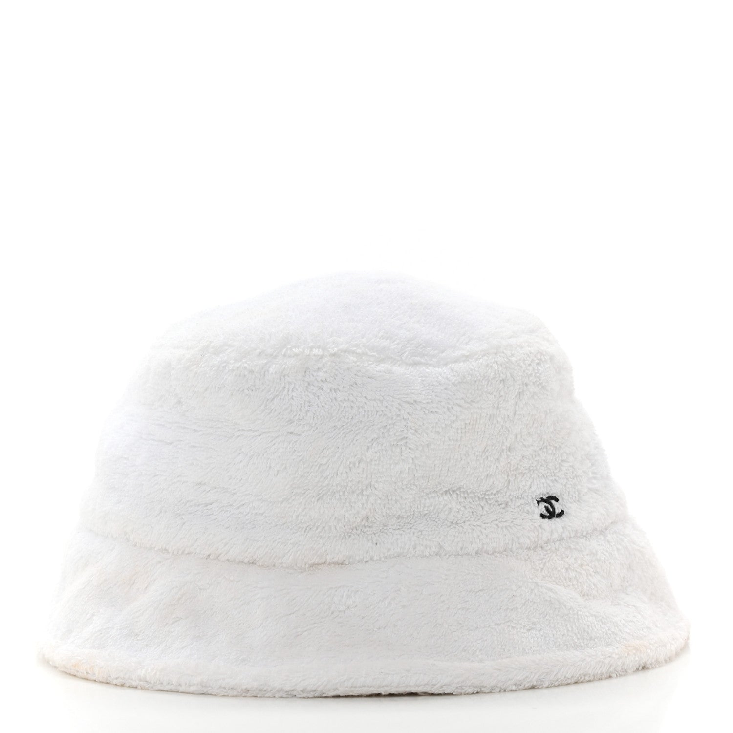 Chanel Terry Cloth CC Bucket Hat L White 3 of 12