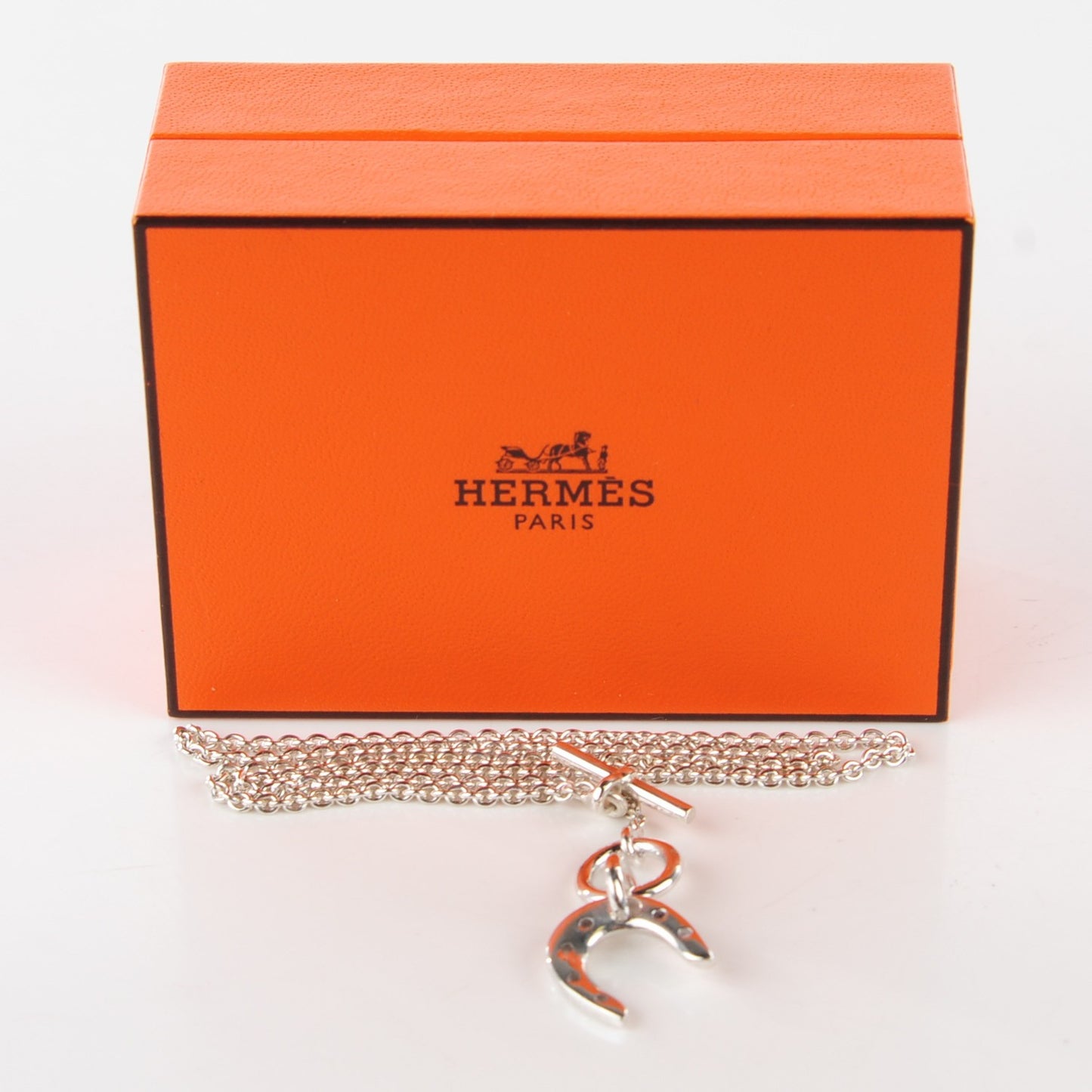 Sterling Silver Horseshoe Toggle Necklace