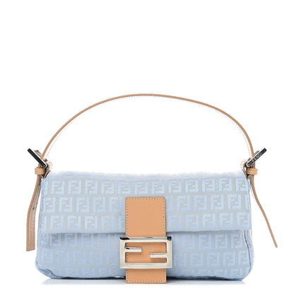 Fendi Zucchino Baguette Blue 1 of 9