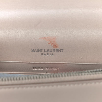 Saint Laurent Smooth Calfskin Classic Monogram Kate Tassel Chain Wallet Nude Powder 6 of 16