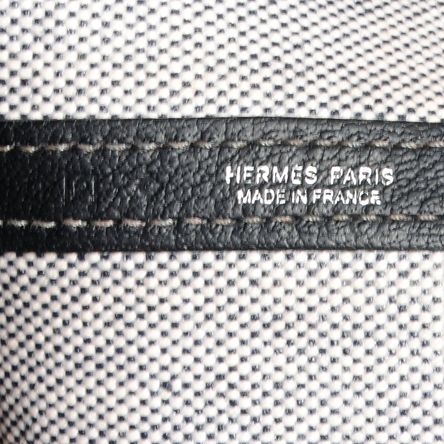 Toile Leather Garden Party MM Tote Black