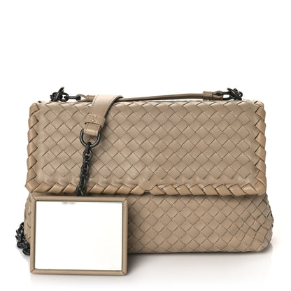 Bottega Veneta Nappa Intrecciato Small Olimpia Shoulder Bag Mink 1 of 7