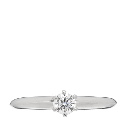 Tiffany Platinum Diamond .20ct Solitaire Engagement Ring 47 4 1 of 5