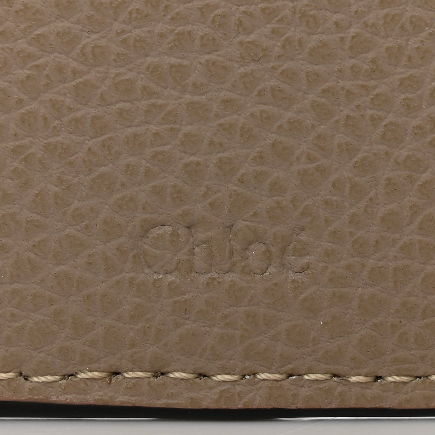 Grained Calfskin Small Darryl Trifold Wallet Motty Grey