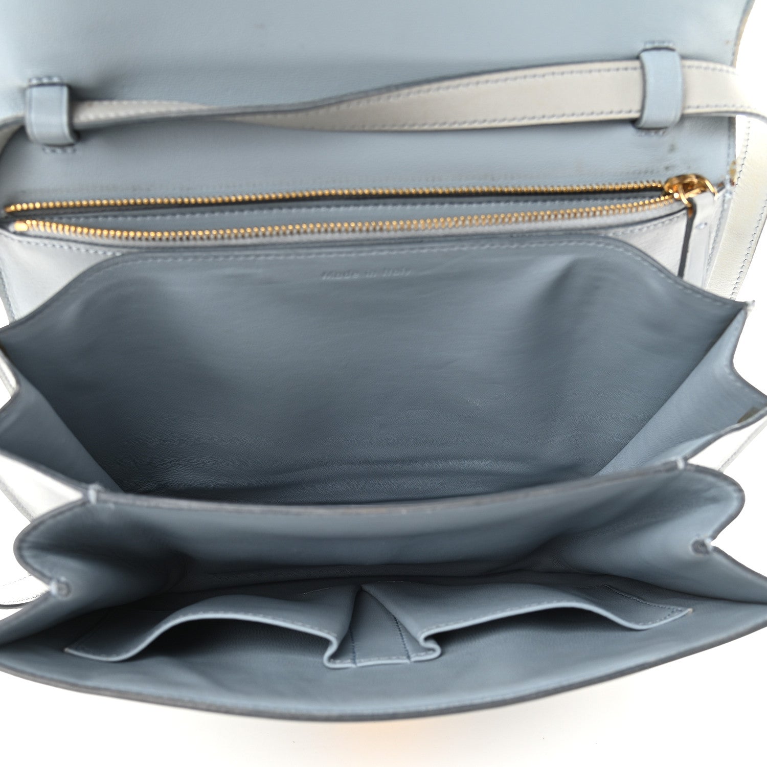 Celine Box Calfskin Medium Classic Box Flap Bag Sky 5 of 11