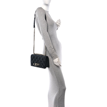 Alexander McQueen Lambskin Quilted Knuckle Shoulder Bag Black 2 of 9