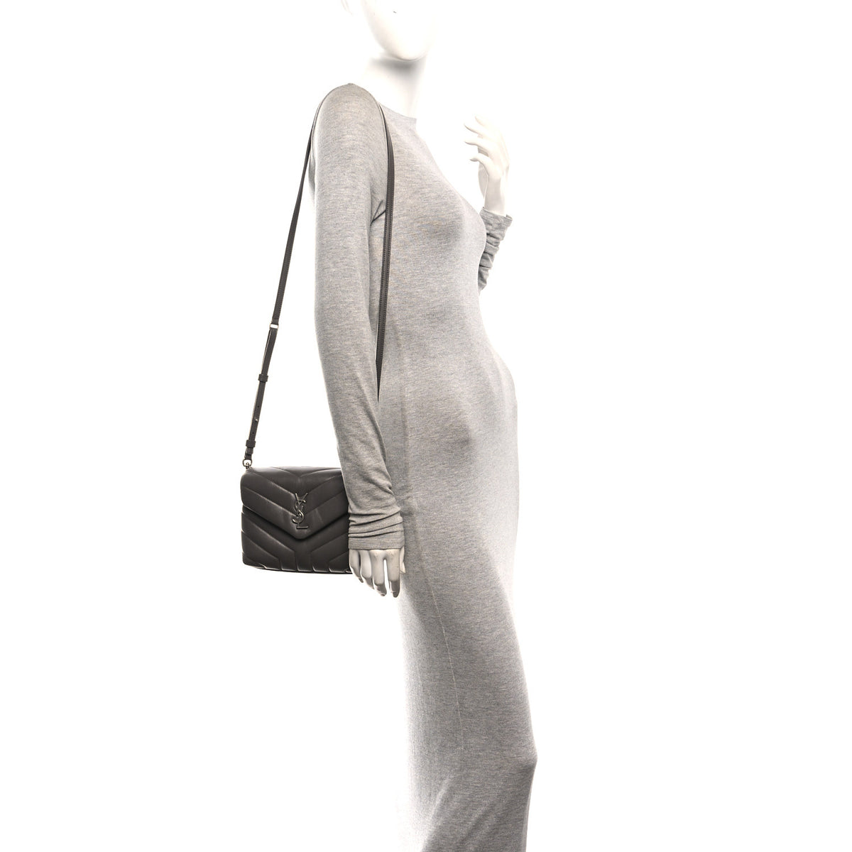 Calfskin Y Quilted Monogram Toy Loulou Crossbody Bag Earth