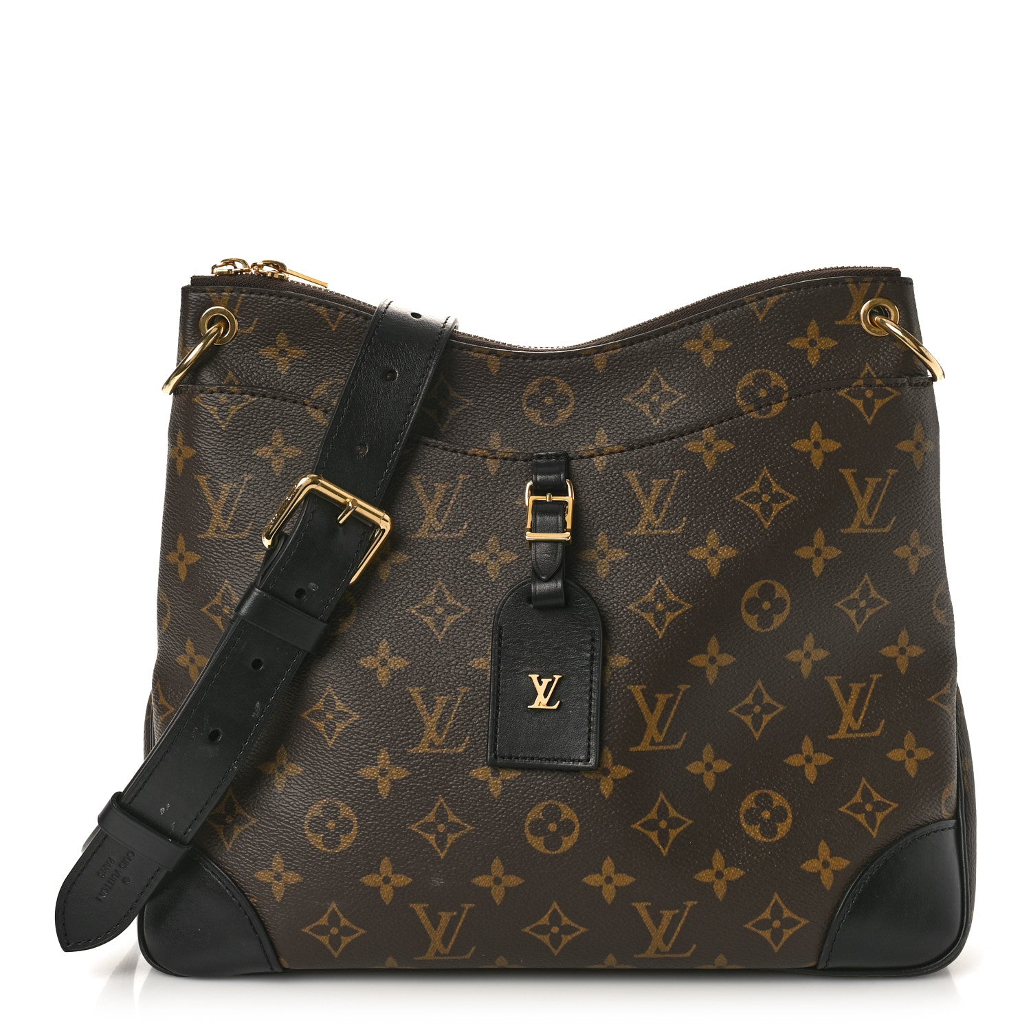 Louis Vuitton LOUIS VUITTON Monogram Odeon MM Black 1 of 9