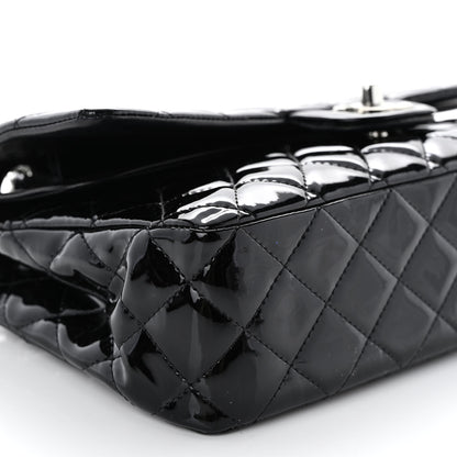 Chanel Patent Quilted Medium Double Flap Black 9 of 14