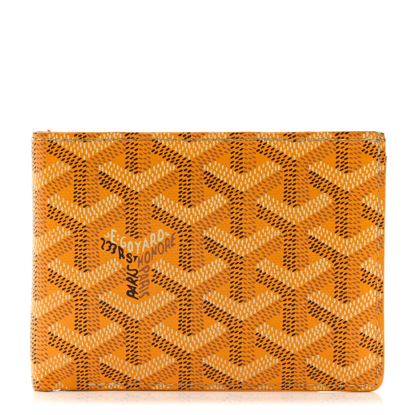 Goyardine Victoire Bi-Fold Wallet Yellow