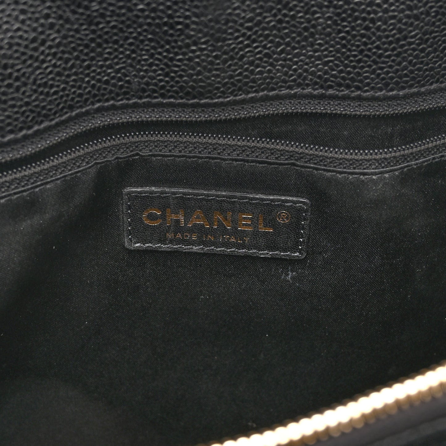 Caviar Quilted Grand Shopping Tote GST Black