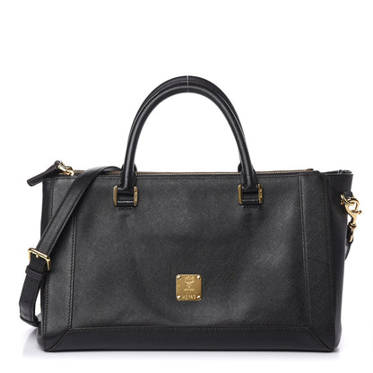MCM Saffiano Nuovo Tote Black 1 of 14