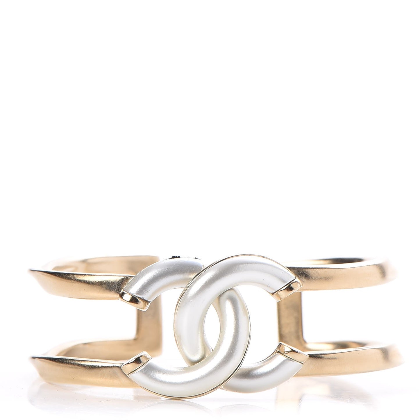 Metal Logo CC Cuff Gold Silver