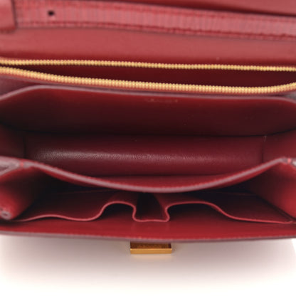 Celine Lizard Medium Classic Box Flap Bag Ruby 5 of 11