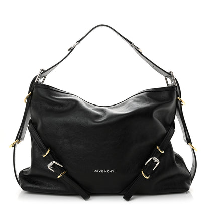 Givenchy Tumbled Calfskin Corset Medium Voyou Bag Black 1 of 11
