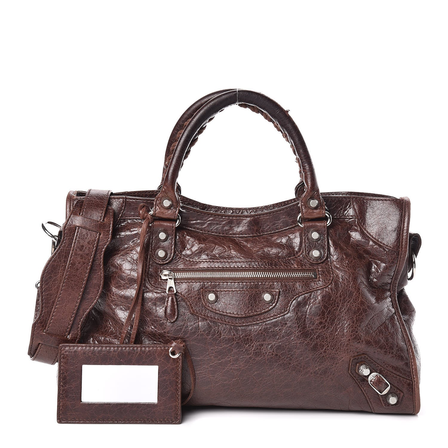 Balenciaga Agneau Giant 12 Silver Hardware City Cigare Fonce 1 of 13